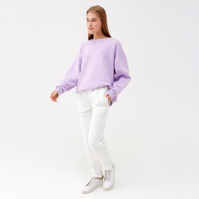 Костюм женский (свитшот, брюки) MINAKU: Casual Collection, сиреневый, размер 50