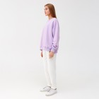 Костюм (свитшот, брюки) MINAKU: Casual Collection цвет сиреневый, размер 54 - Фото 2
