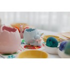 Подставка керамическая для яйца «Зайка», 9×6,5×7 см, цвет голубой - Фото 4