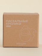 Конфетница SL Home «Лесные кролики», 12.5×8×12 см, фарфор, белая 6943342 - фото 319860503