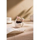 Конфетница SL Home «Лесные кролики», 12.5×8×12 см, фарфор, белая 6943342 - фото 319860505