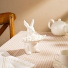 Блюдо сервировочное SL Home «Лесные кролики», 14,5×11×17,3 см, керамика, цвет белый - Фото 4