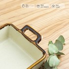 Блюдо керамическое для запекания «Сапфир», 18,5×14×4,5 см, цвет бежевый - фото 25743712