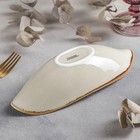 Салатник керамический «Сапфир», 24×9.5×5.5 см, цвет бежевый - Фото 3