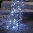 Светодиодная фигура «Снеговик» 65 × 90 × 20 см, металл, 31 В, свечение белое - Фото 4