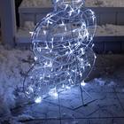 Светодиодная фигура «Снеговик» 48 × 89 × 22 см, металл, 31 В, свечение белое - фото 8882694
