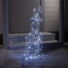Светодиодная фигура «Снеговик» 48 × 89 × 22 см, металл, 31 В, свечение белое - Фото 4
