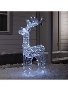 Светодиодная фигура «Кружевной олень» 60×105×18 см, металл, 31 В, мерцание, свечение белое - Фото 4