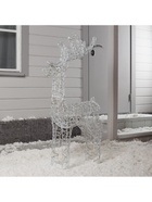 Светодиодная фигура «Кружевной олень» 60×105×18 см, металл, 31 В, мерцание, свечение белое - Фото 5