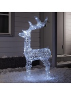 Светодиодная фигура «Кружевной олень» 60×105×18 см, металл, 31 В, мерцание, свечение белое - Фото 6