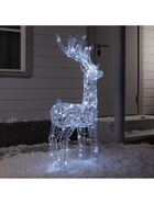 Светодиодная фигура «Кружевной олень» 60×105×18 см, металл, 31 В, мерцание, свечение белое - Фото 7