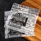 Бумага парафинированая "Старая газета", в листах, 0,18 х 0,18 м - Фото 2