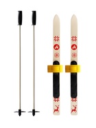 Лыжный комплект Baby, 70 см с креплениями и палками длиной 70 см, цвет МИКС - Фото 12