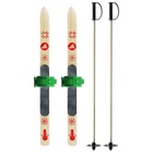 Лыжный комплект Baby, 70 см с креплениями и палками длиной 70 см, цвет МИКС - Фото 13