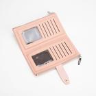 Кошелёк женский на кнопке, цвет розовый - фото 39786775