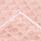 Набор для бани и ванной Этель «Вафля» полотенце 70×140 см+чалма 21×25 см, цв.розовый - Фото 6