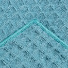 Набор для бани и ванной Этель «Вафля» полотенце 70*140 см+чалма 21*25 см, цв.синий 6907651 - фото 16496421