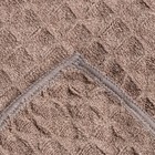 Набор для бани и ванной Этель «Вафля» полотенце 70*140 см+чалма 21*25 см, цв.коричневый - фото 61014522