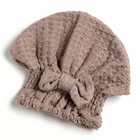 Набор для бани и ванной Этель «Вафля» полотенце 70*140 см+чалма 21*25 см, цв.коричневый - фото 61014523