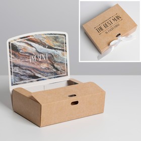 Коробка подарочная складная двухсторонняя, упаковка, «Мужская», 16,5 х 12,5 х 5 см