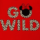 Футболка детская "Go wild" Минни Маус, рост 110-116, красный 7151405 - фото 16374741