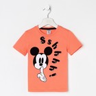 Футболка детская "Sshhhh" Микки Маус, рост 98-104 - фото 809219610