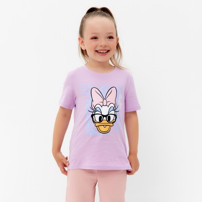 Футболка для девочки KAFTAN «Утка», лиловая, рост 122-128 см