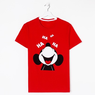 Футболка «Хаха», красный, размер 50
