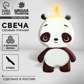 Свеча своими руками. Слепи свечу «Пандочка», набор для творчества 7085534