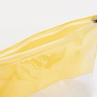 Косметичка с застежкой зип-лок, цвет прозрачный/жёлтый - Фото 5