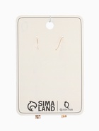 Серьги висячие со стразами «Вечерние» нить и кольцо, цвет белый в золоте,10 см 7449667