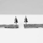 Серьги висячие «Голливуд» дождь, цвет серый, 7.5 см - Фото 3