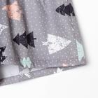 Пижама (рубашка, шорты) женская KAFTAN "Елки", размер 44-46 7406201