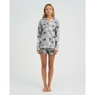 Пижама (рубашка, шорты) женская KAFTAN "Елки", размер 44-46 7406201