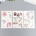 Татуировка на тело фосфорная "Единорожки" МИКС 12х7,5 см - фото 22634608