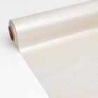 Клеёнка на стол, на тканевой основе, рулон 20 метров, ширина 137 см, толщина 0.25 мм, цвет белый - Фото 4