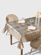 Клеёнка на стол «Торжество», на тканевой основе, рулон 20 метров, ширина 137 см, толщина 0.25 мм, цвет золотой - Фото 1