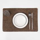 Салфетка сервировочная на стол «Коса», 45×30 см, цвет коричневый - фото 3222086