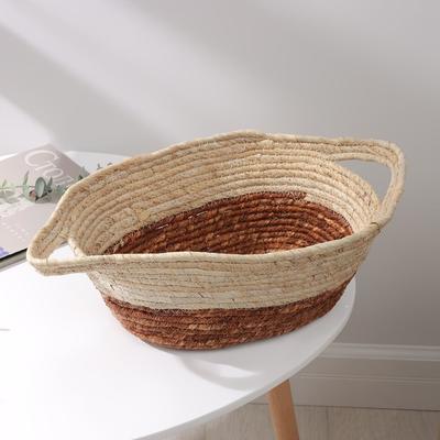 Корзина плетёная Доляна «Тэри», с ручками, 36×24×12 см, коричневая