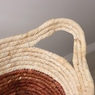 Корзина для хранения плетёная ручной работы Доляна «Тэри», с ручками, 46×26×13 см, коричневая - Фото 5