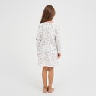 Сорочка для девочки, цвет молочный/рис. бабочки, рост 122 см - фото 35242122