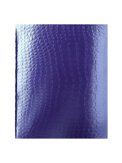 Тетрадь 48 листов, в клетку, Croco Metallic, бумвинил, блок офсет, фиолетовая