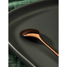 Ложка десертная из нержавеющей стали Magistro «Нота», длина 15,5 см, цвет бронзовый - Фото 4