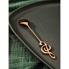 Десертная ложка Magistro «Нота», длина 15.5 см, нержавеющая сталь, цвет бронзовый - Фото 5