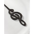 Ложка десертная из нержавеющей стали Magistro «Нота», длина 15 см, цвет чёрный - Фото 3