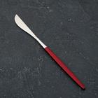Нож столовый из нержавеющей стали Magistro «Блинк», длина 22 см, на подвесе, цвет серебряный, красная ручка - Фото 2