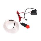 УЦЕНКА, неоновая нить CARTAGE для подсветки салона, адаптер 12 В, 5 м, белый - Фото 2