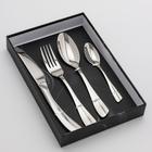 Набор столовых приборов из нержавеющей стали Magistro «Классик соул», 4 предмета, цвет серебряный - фото 24514836