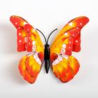 Магнит пластик "Бабочка золотые блики" двойные крылышки 9,5х7 см - Фото 3