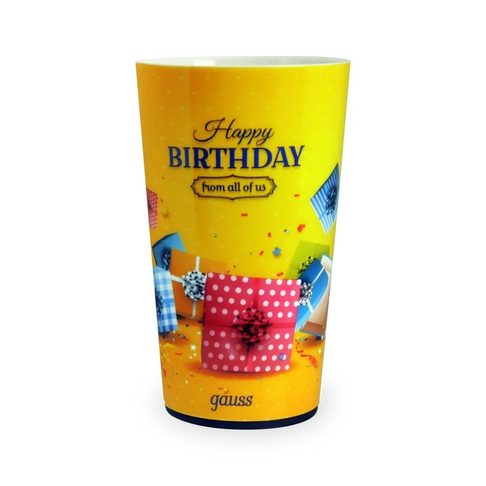 Ночник настольный LCUP Birthday, LED, цвет жёлтый - Фото 1